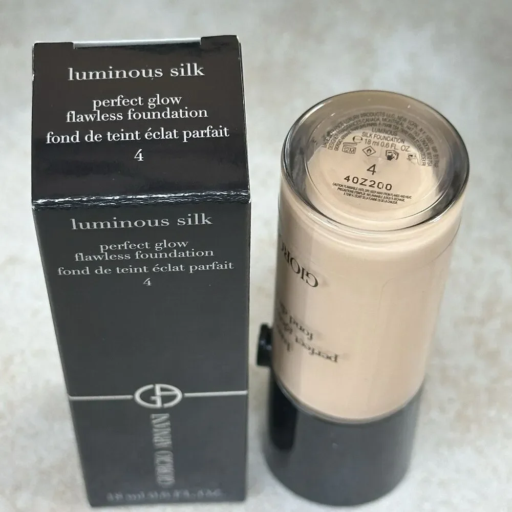 Giorgio Armani Luminous Silk Foundation ORIGINAL Formula  Shade 4 18 Ml NIB